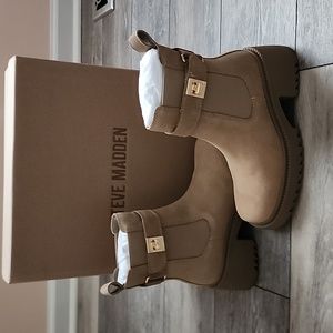 New Steve Madden GATES TAUPE SUEDE Bootie